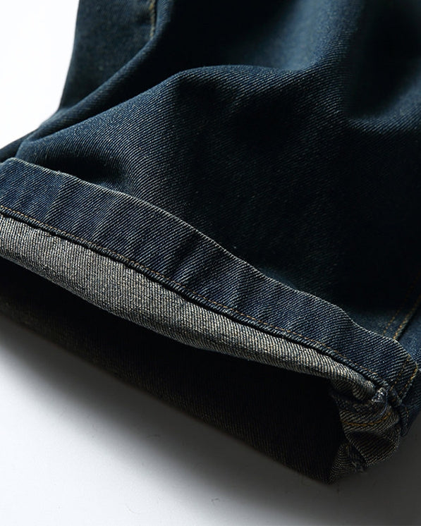 Vintage Wash Wide Denim Pants N0677