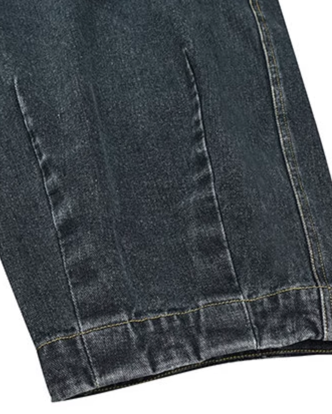 Loose Denim Stitch Wide Pants N0715