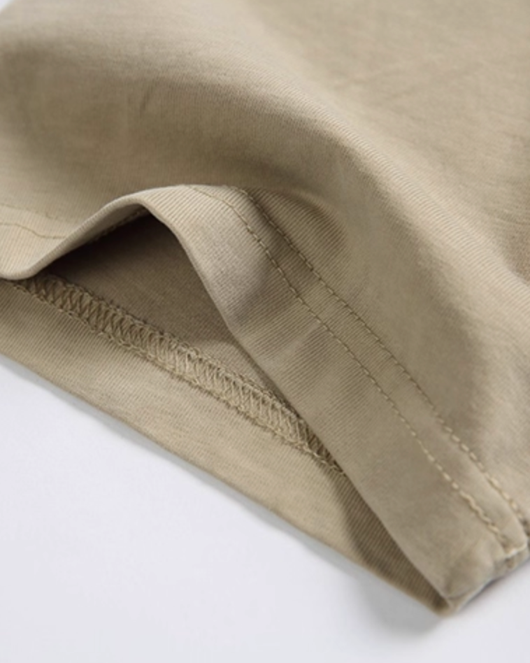 Washed Round Neck T-shirt N0798