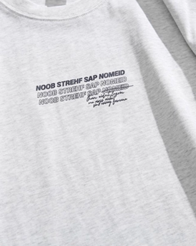 Character Print Short Sleeve T-shirt N0786