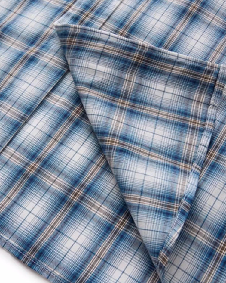 Retro Plaid Casual Shirt N0890