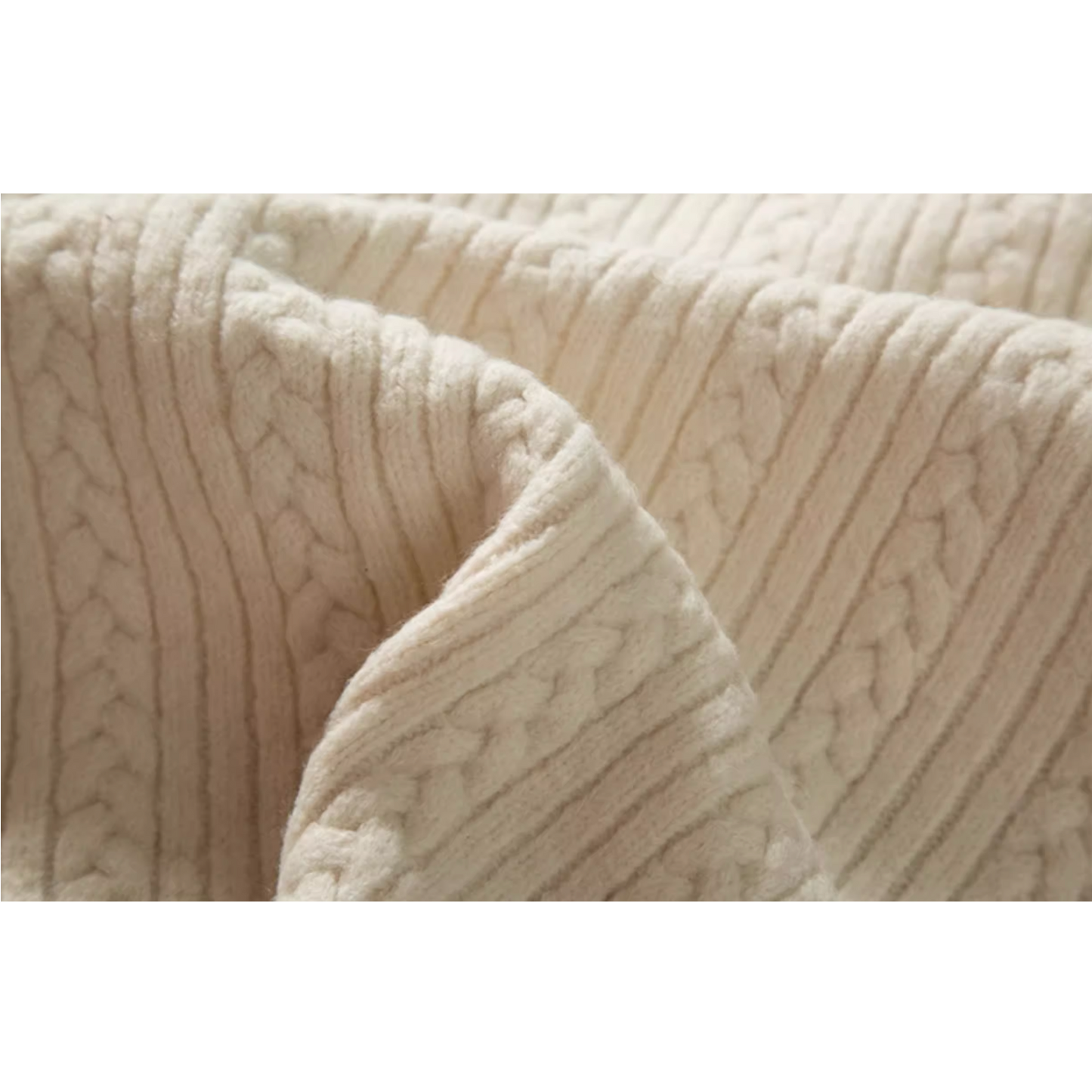 Cable Pattern Relax Fit Knit Sweater N0980