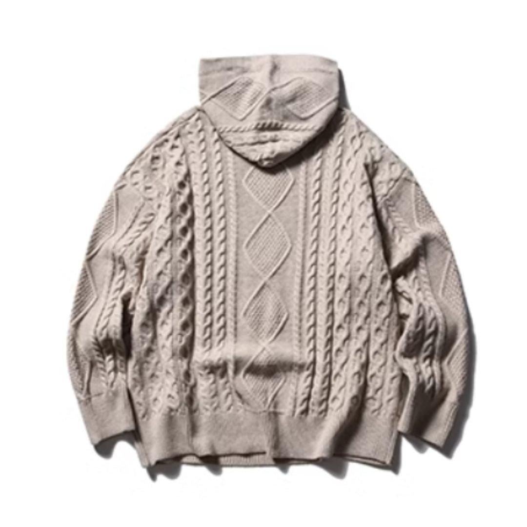 Loose Casual Hooded Sweater N0570