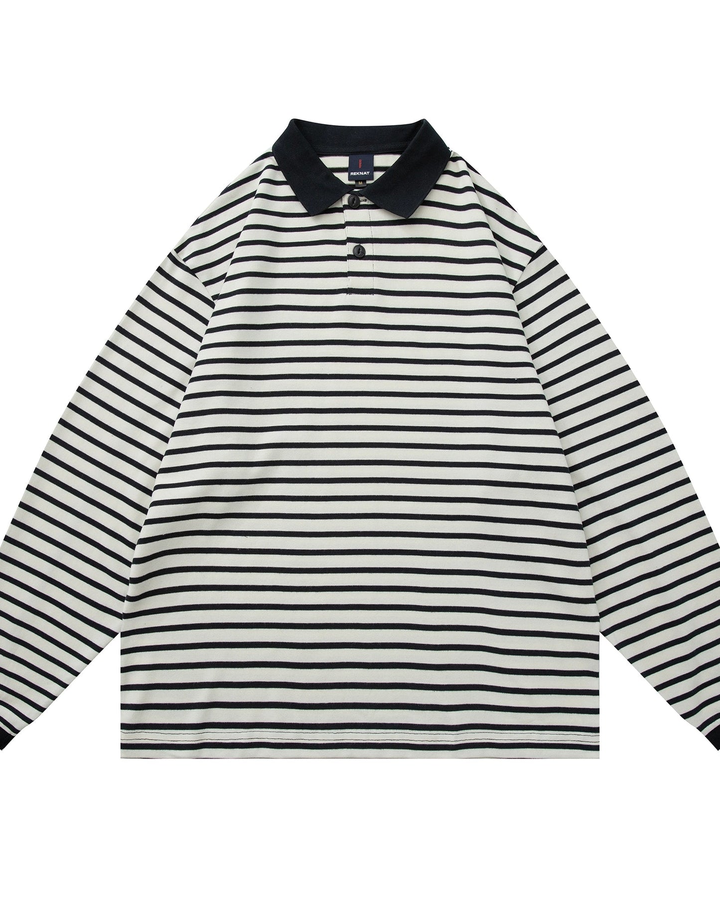 Border Loose Long Sleeve Shirt N0939