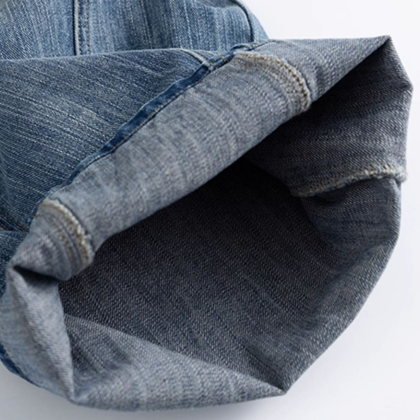 Vintage Wash Wide Denim Pants N0964