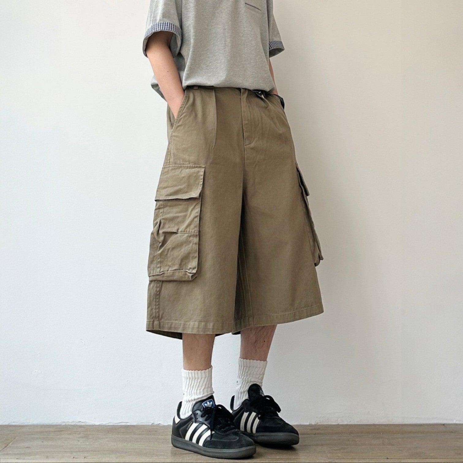 パンツ D&G cargo half pants Multi Pocket Relaxed Cargo Half Pants N1089 – NOSTALICA