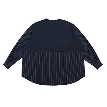 Asymmetry Layered Long Sleeve Shirt N1053