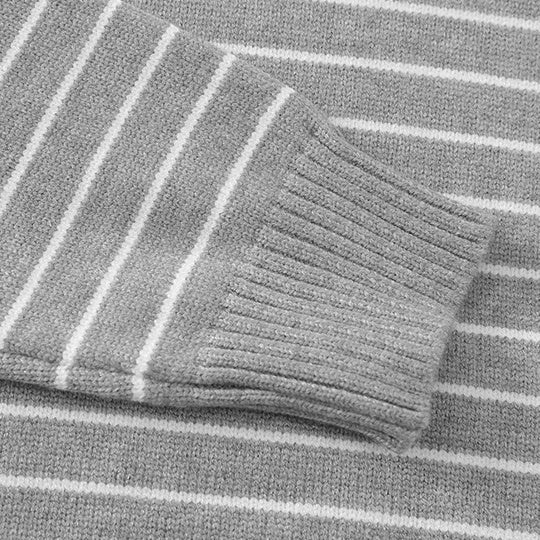 Border Line Loose Knit Sweater N0977