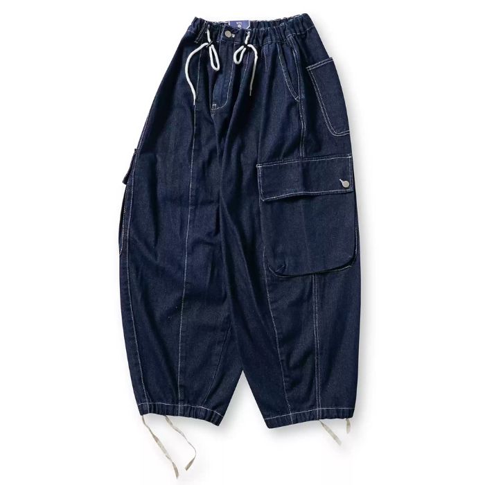 Multi-pocket Wide-leg Jeans N0461