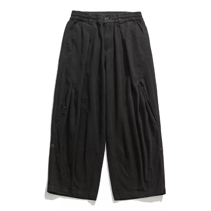 Solid Color Loose Wide-leg Pants N0475