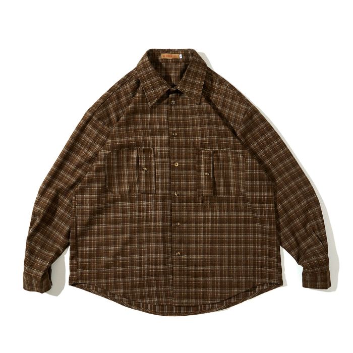 Casual Loose Plaid Shirt N0502