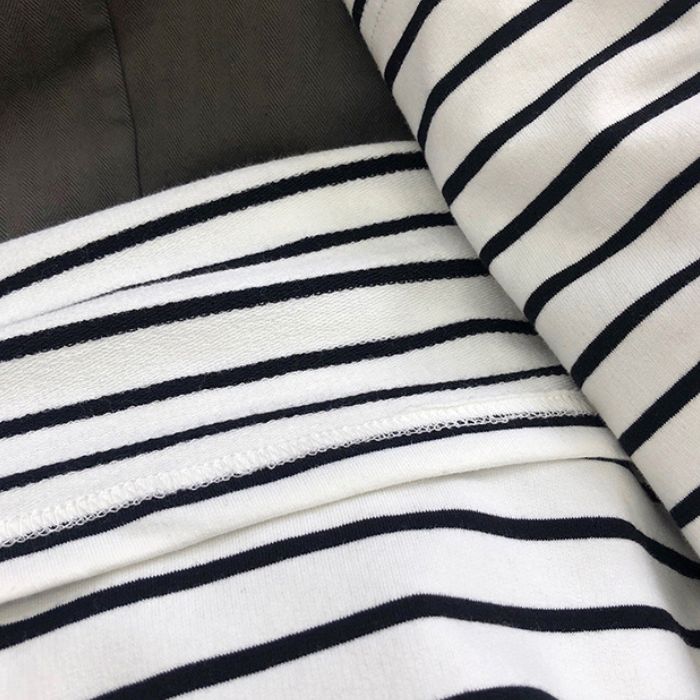 Striped Loose Long Sleeve T-shirt N0515