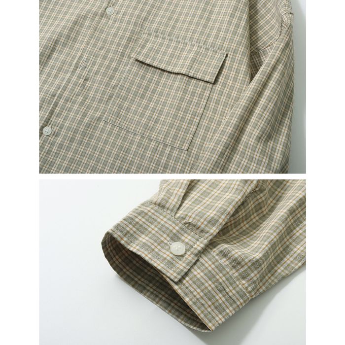 Loose Casual Plaid Shirt N0566