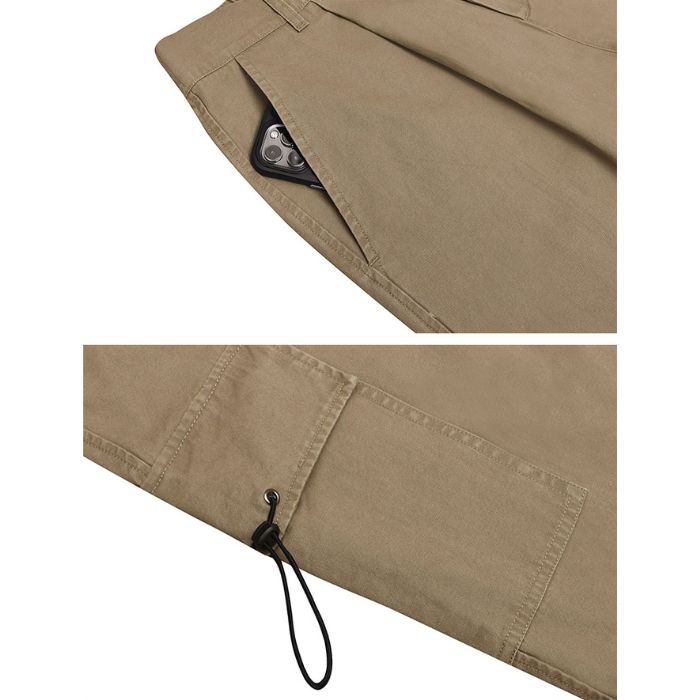 Multi-pocket Loose Straight Pants N0572