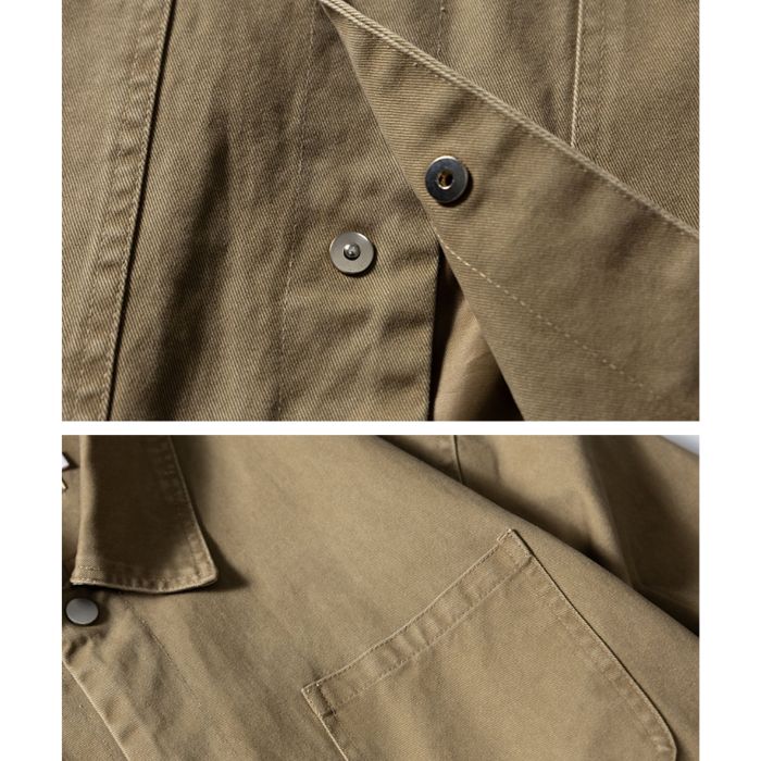 Washed Lapel Loose Casual Jacket N0555