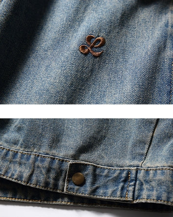 Washed Denim Work Pocket Denim Jacket N0640