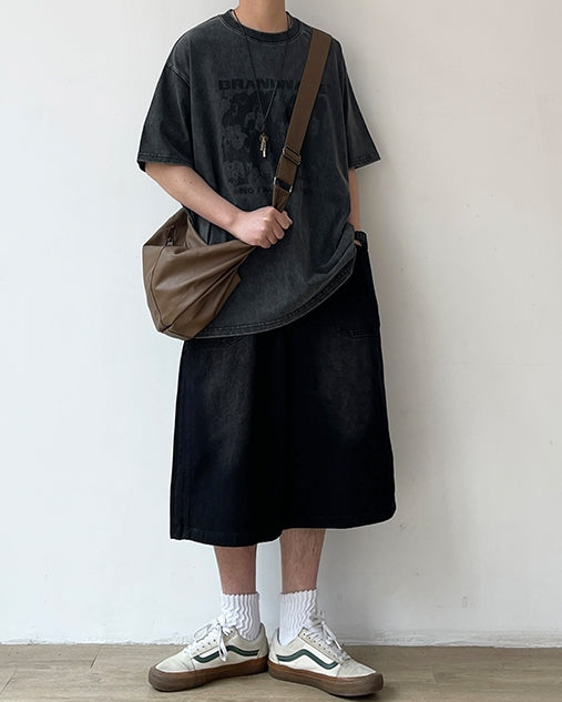 Faded Color Art Short Sleeve Tee N0762