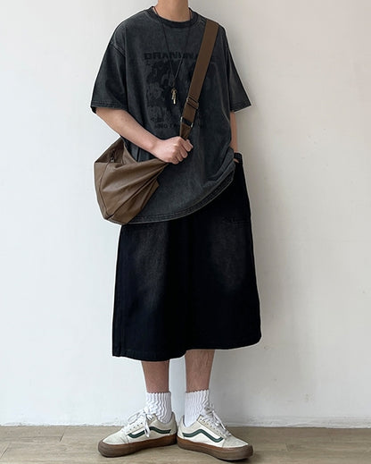 Faded Color Art Short Sleeve Tee N0762