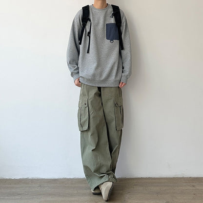 Pocket Accent Sweatshirt N1071