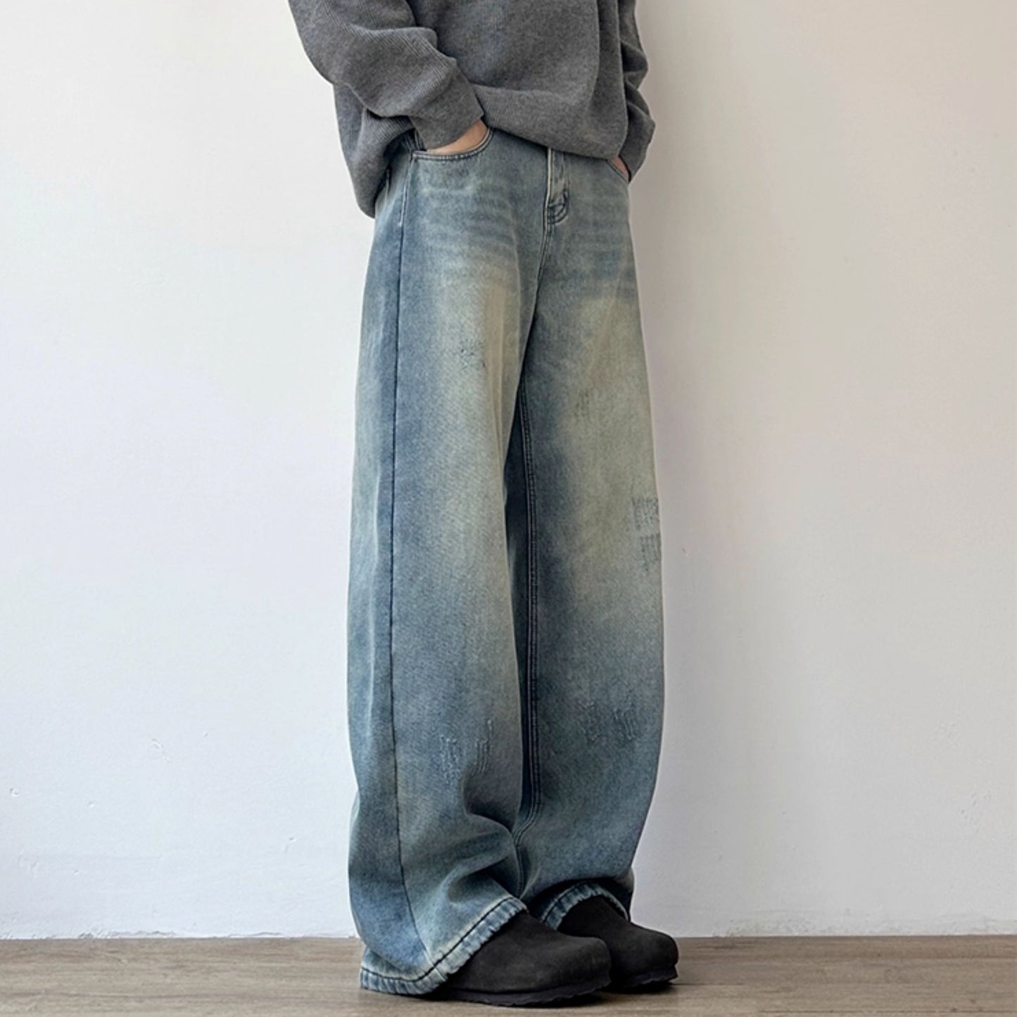 Wide Straight Full Length Pants N1011