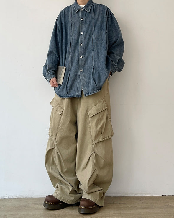 Relax Silhouette Denim Shirt N0618