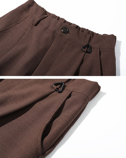 Relaxed Fit Straight Line Wide Pants N0635