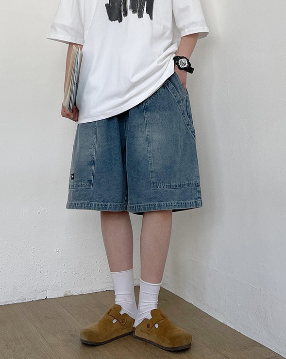 Wide Silhouette Denim Pants N0778