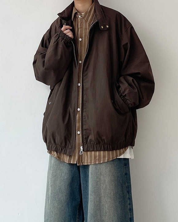 Oversized Silhouette Simple Jacket N0605