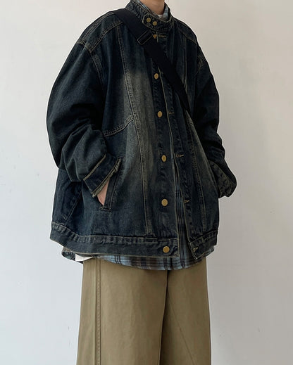 Vintage Wash Denim Jacket N0621