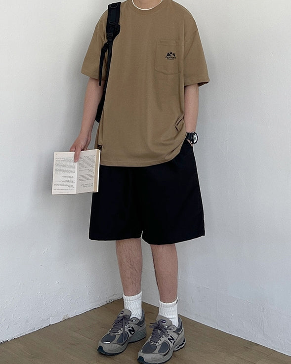 Simple Logo One Point Short Sleeve T-Shirt N0775