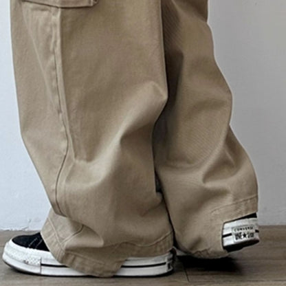 Wide Loose Silhouette Cargo Pants N0988