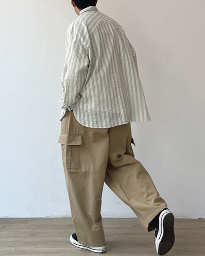 Simple Stripe Regular Shirt N0662