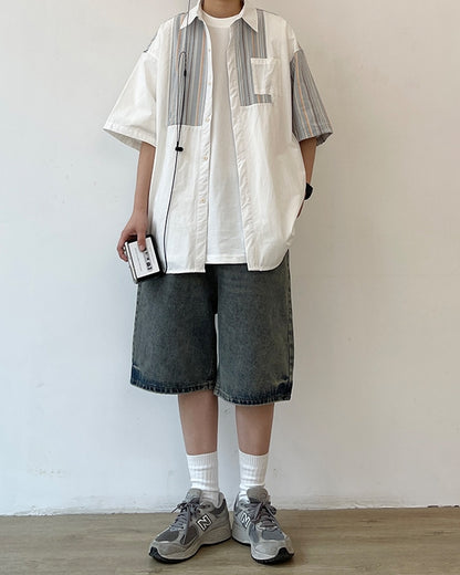 Straight Line Casual Jeans N0742