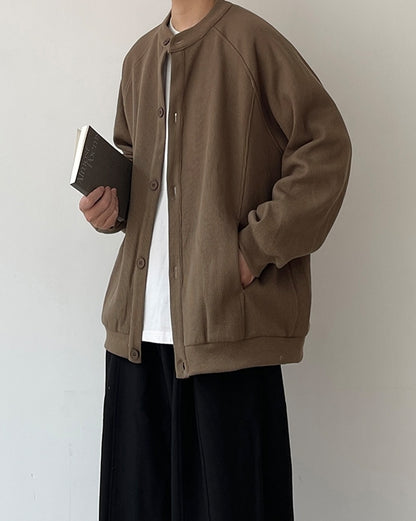 Retro Waffle Jacket - Stand-Up Collar Unisex N0612