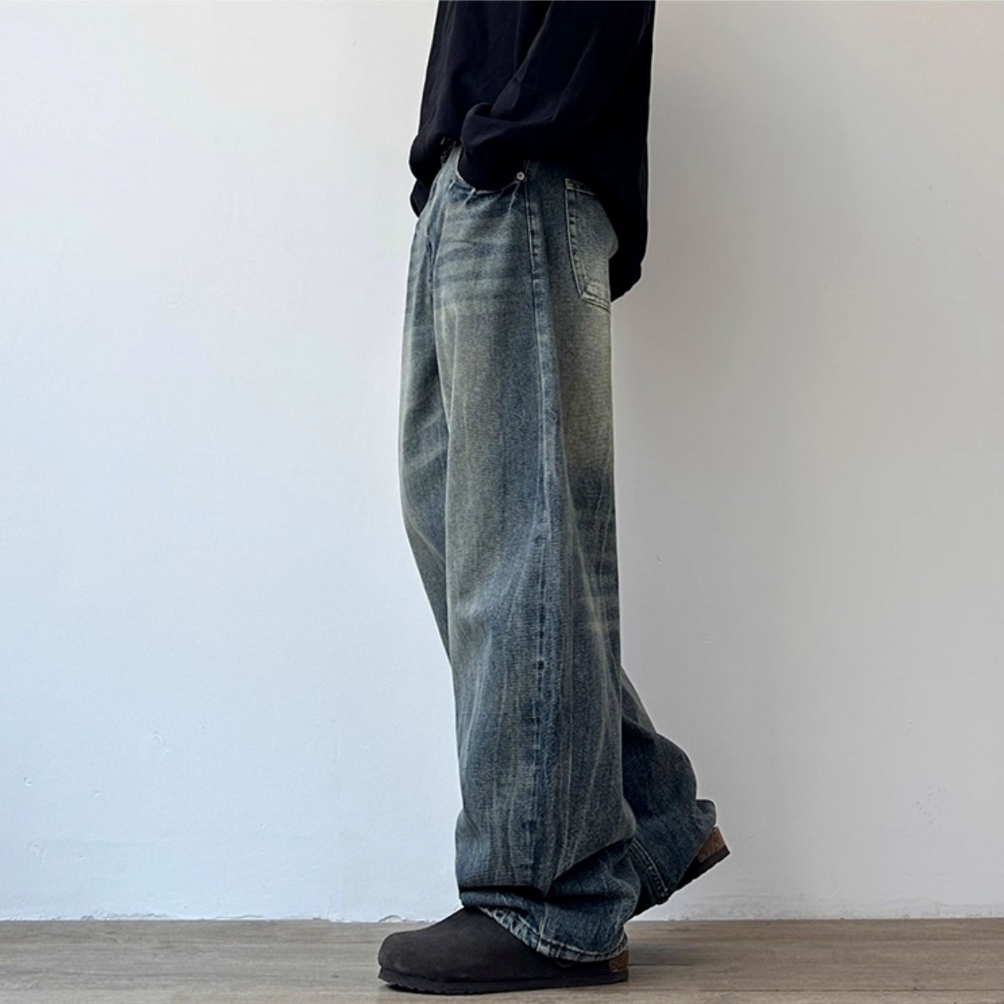 Wide Silhouette Fade Pants N1010