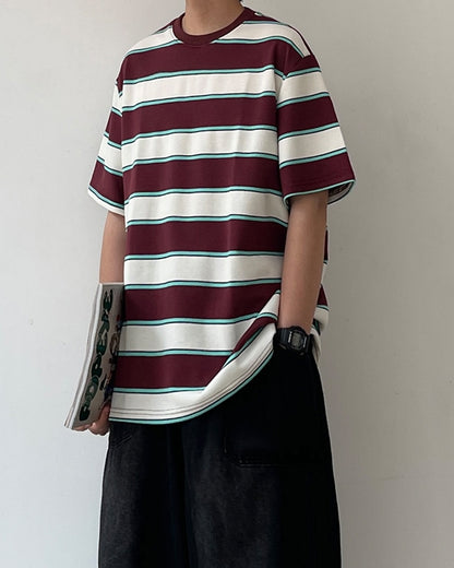 Retro Line Wide Silhouette Short Sleeve T-shirt N0738