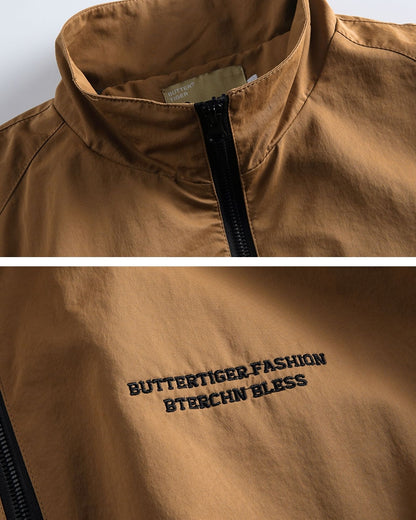 Simple Logo Blouson Light Outer N0634