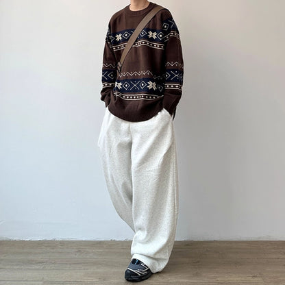 Nordic Line Knit Sweater N0982