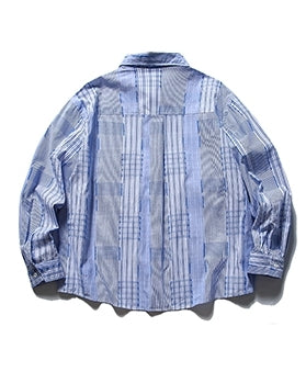 Stripe Block Design Shirt N0680