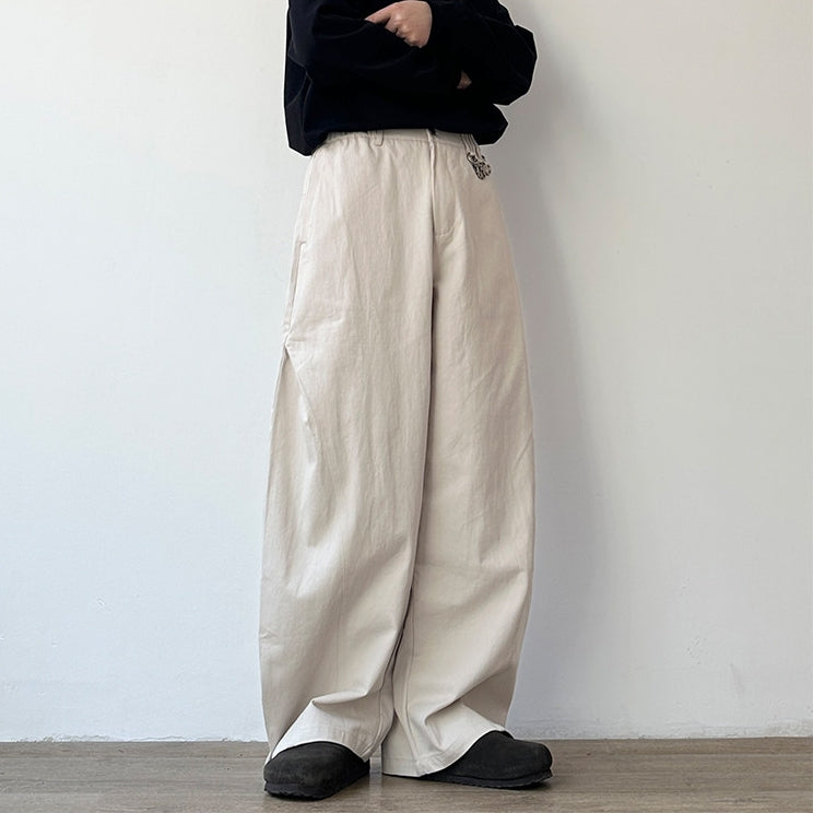 Balloon Silhouette Wide Pants N1074