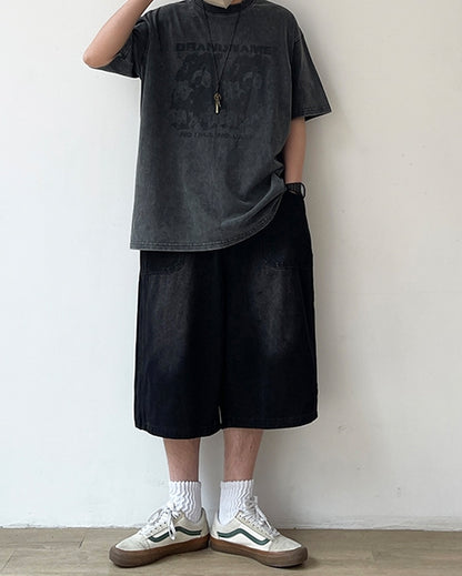 Faded Color Art Short Sleeve Tee N0762