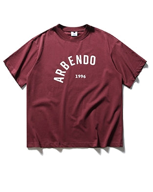 Casual Burgundy Short Sleeve Tee N0771