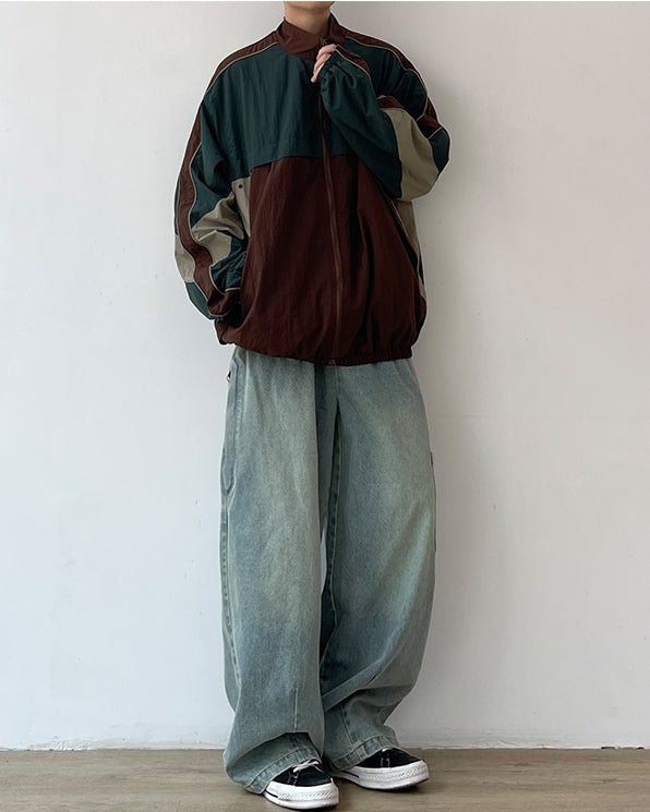 Color Block Light Outerwear N0623