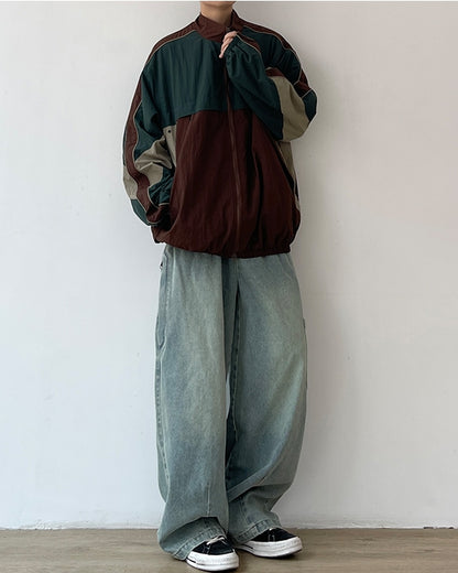 Color Block Light Outerwear N0623