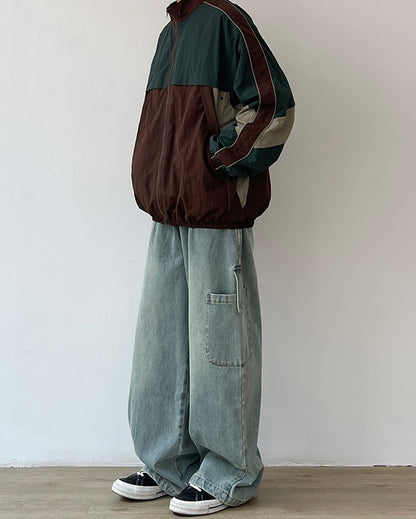 Color Block Light Outerwear N0623