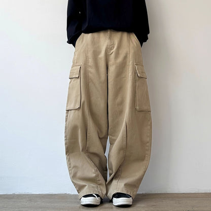 Wide Loose Silhouette Cargo Pants N0988