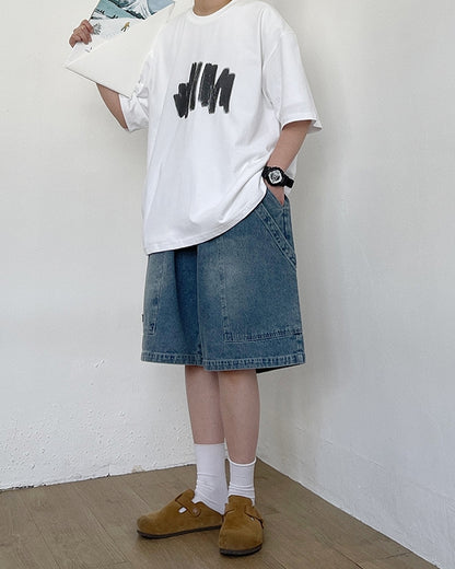 Wide Silhouette Denim Pants N0778