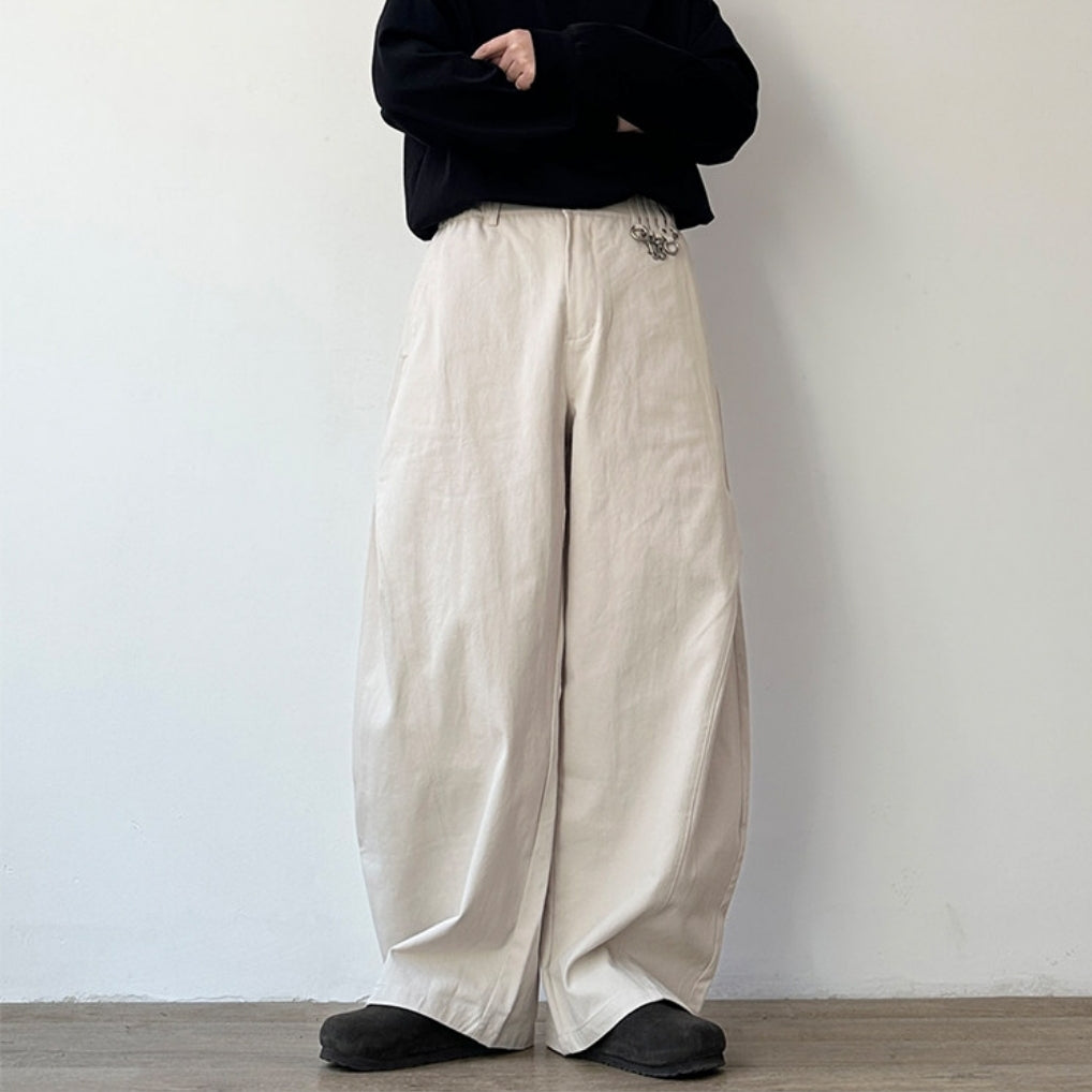 Balloon Silhouette Wide Pants N1074