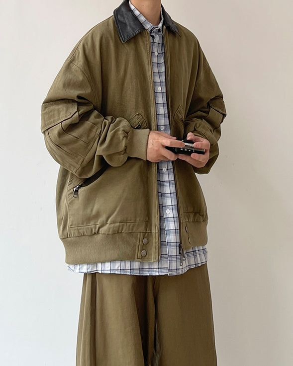 Retro Workwear Loose Fit Jacket N0611