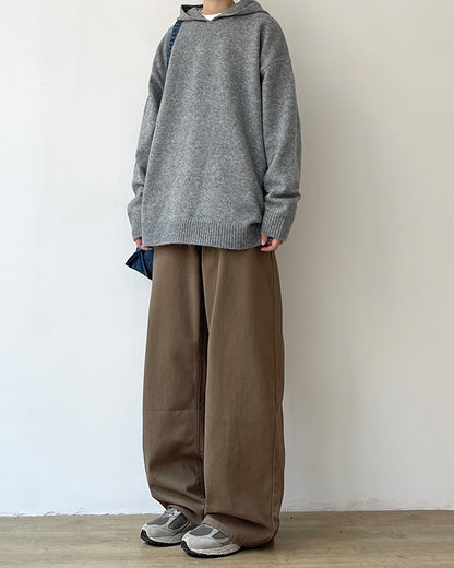 Wide Retro Straight Casual Pants N0600